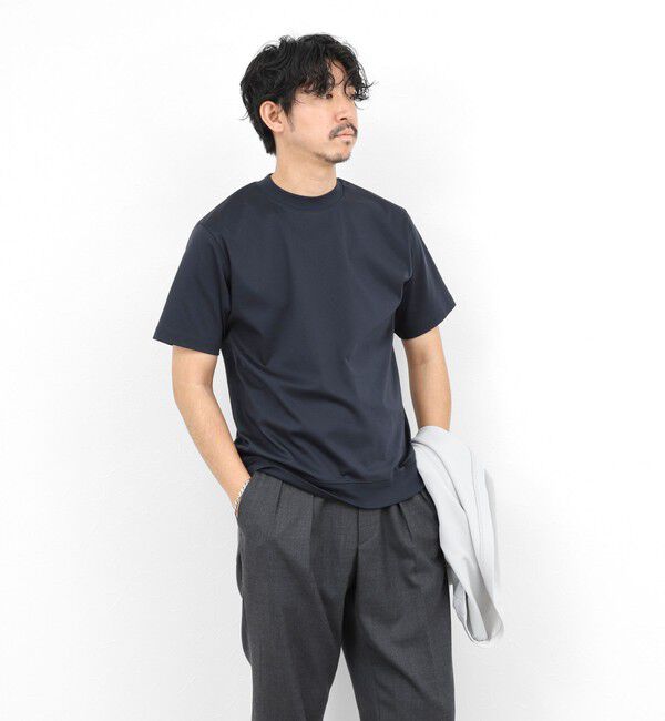 NOLLEY'S goodman「《ビジカジ対応》シルケットスムース クルーネックドレスTシャツ 26SS」|Tシャツ・カットソー|