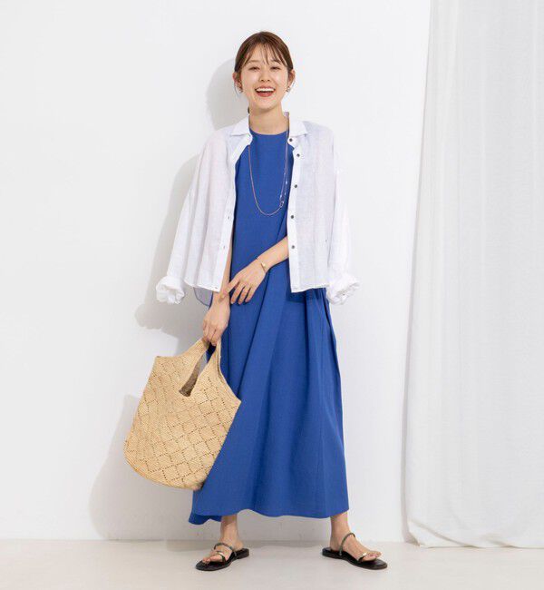 NOLLEY'S「【WEB限定】ウォッシャブルバックツイストドレス」|ワンピース|
