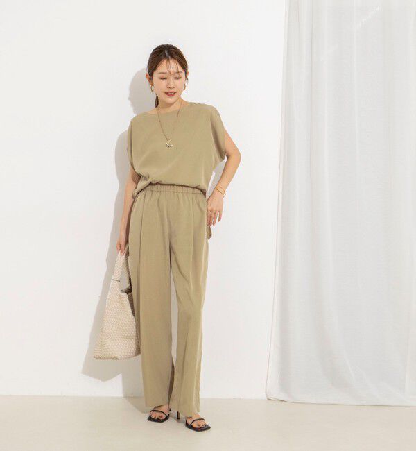 NOLLEY'S「【WEB＆一部店舗限定】ウォッシャブルサンドウォッシュイージーワイドパンツ」|その他|