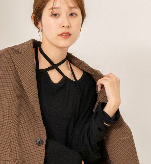 NOLLEY'S「【WEB限定】ウォッシャブルチョーカーカットソー」|Tシャツ・カットソー|
