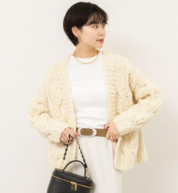 NOLLEY'S sophi「【IRONING/アイロニング】cable rough cardigan」|カーディガン|