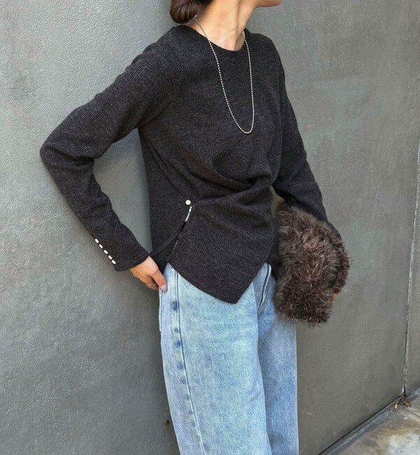 fredy emue「リブニットソーカシュクールプルオーバー」|Tシャツ・カットソー|