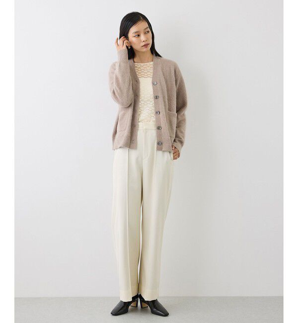 ROPE「【J'aDoRe・ルミネ限定カラー】フラワーレースベーシックカットソー/イージーケア」|Tシャツ・カットソー|