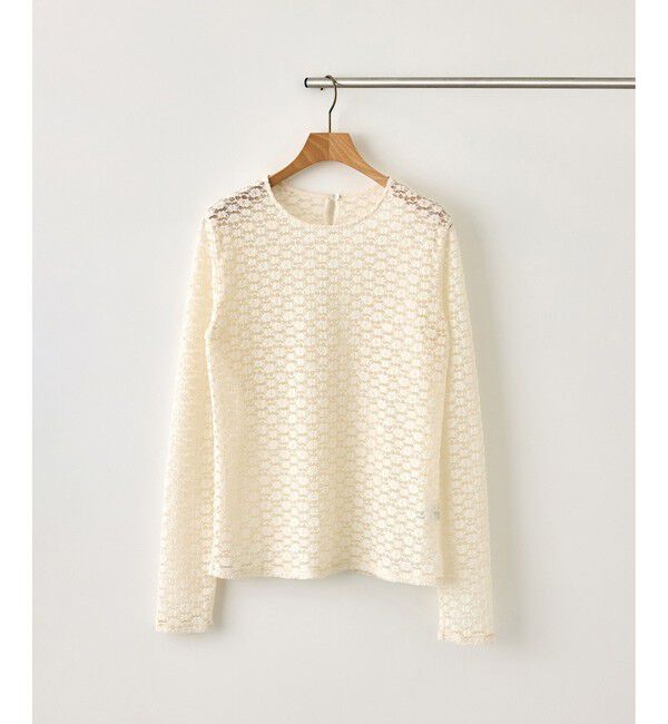 ROPE「【J'aDoRe・ルミネ限定カラー】フラワーレースベーシックカットソー/イージーケア」|Tシャツ・カットソー|