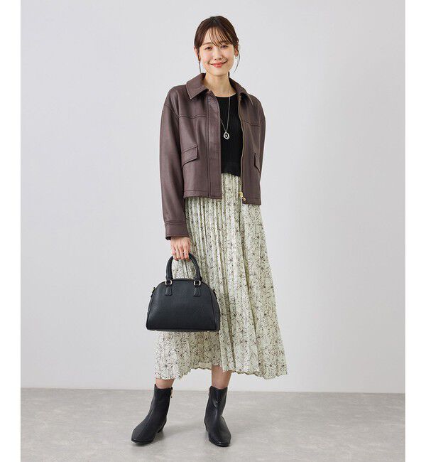 Rope&rsquo;Picnic「ニットドッキング花柄ワンピース」|ワンピース|