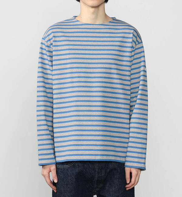 ORCIVAL「ORCIVAL | コットンロード クルーネック ワイドフレンチバスクTシャツ MEN」|Tシャツ・カットソー|