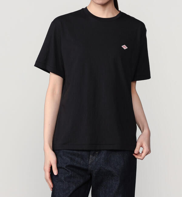 DANTON「DANTON | クルーネックTシャツ SOLID WOMEN」|Tシャツ・カットソー|BLACK