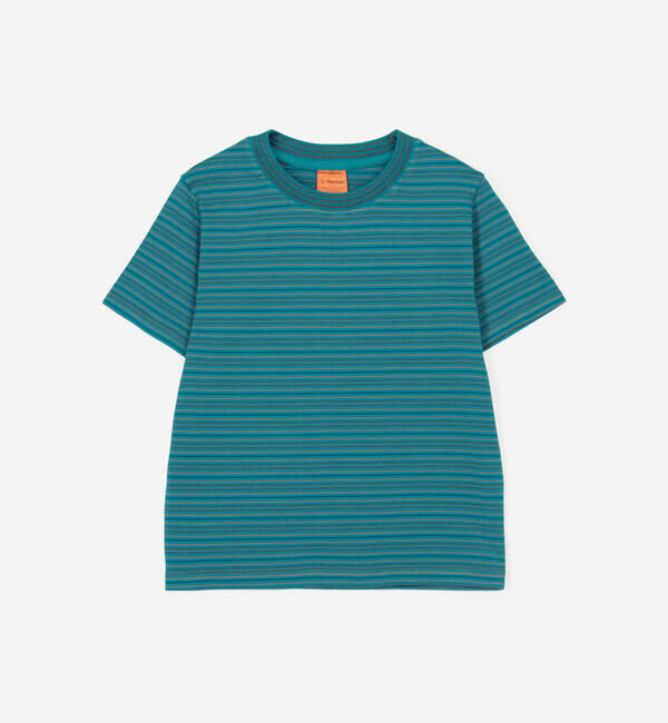  「Yonetomi | 〈別注〉クルーネックボーダーTシャツ WOMEN」|Tシャツ・カットソー|BLUE系2