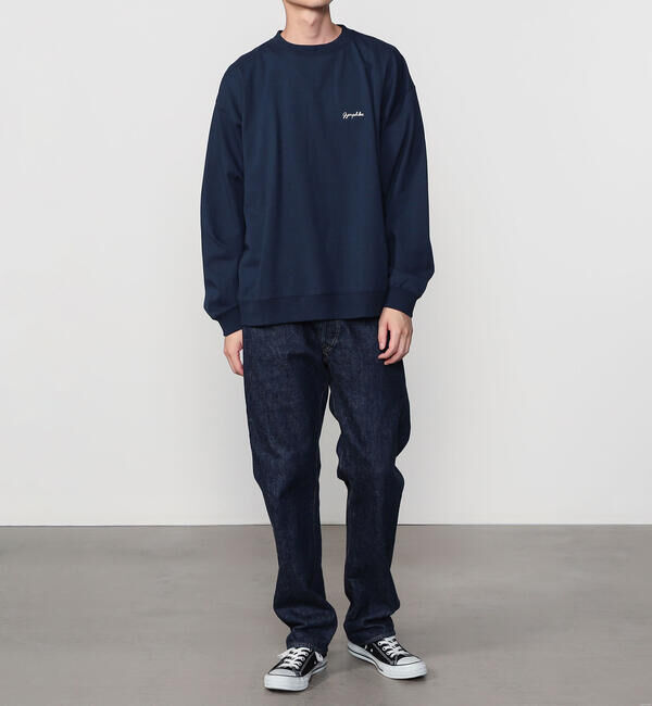 GYMPHLEX「Gymphlex | コットンジャージー クルーネック長袖Tシャツ MEN」|Tシャツ・カットソー|