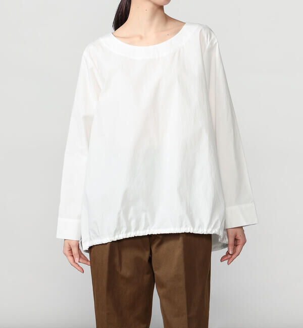  「mizuiro ind | ドローストリング クルーネックプルオーバー WOMEN」|シャツ・ブラウス|