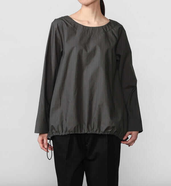  「mizuiro ind | ドローストリング クルーネックプルオーバー WOMEN」|シャツ・ブラウス|