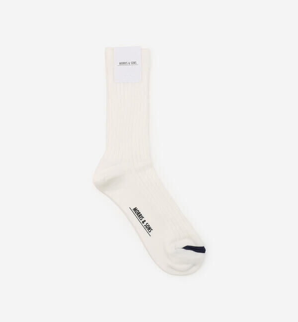 Morris & Sons「MORRIS & SONS | ソフトリブソックス MEN」|ソックス|OFFWHITE