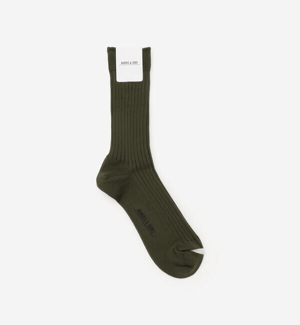 Morris & Sons「MORRIS & SONS | ソフトリブソックス MEN」|ソックス|KHAKI