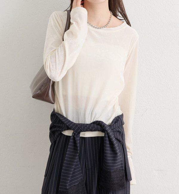  「ベロアメローロングTシャツ」|Tシャツ・カットソー|