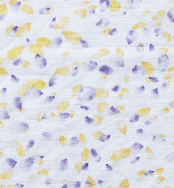 collex「Petals dance scarf 水彩フラワープリント大判スカーフ 88cm」|バンダナ・スカーフ|