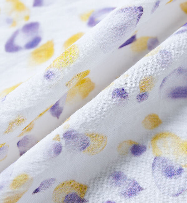 collex「Petals dance scarf 水彩フラワープリント大判スカーフ 88cm」|バンダナ・スカーフ|