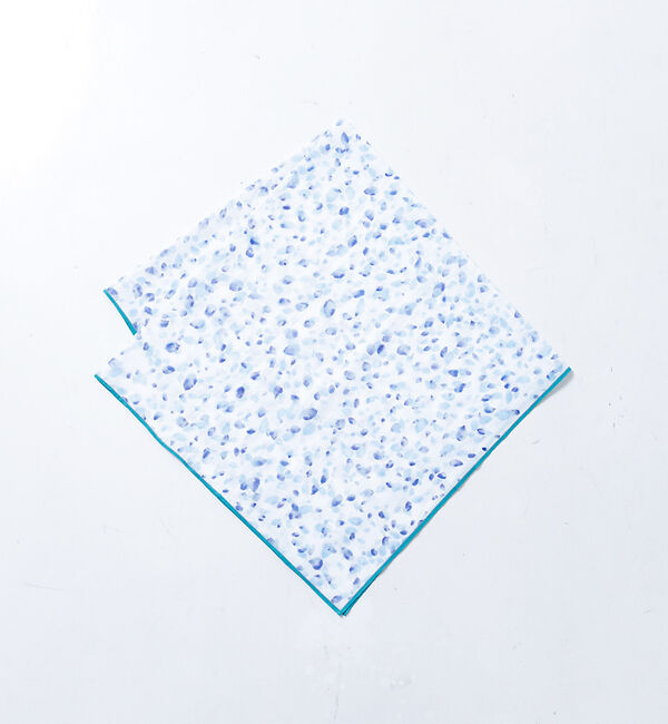 collex「Petals dance scarf 水彩フラワープリント大判スカーフ 88cm」|バンダナ・スカーフ|