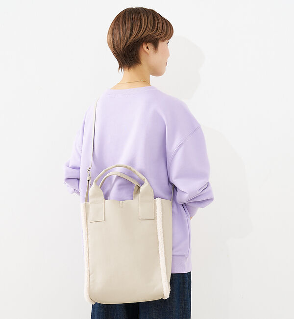 collex「リバーシブルボアトート2WAYバッグ」|トートバッグ|