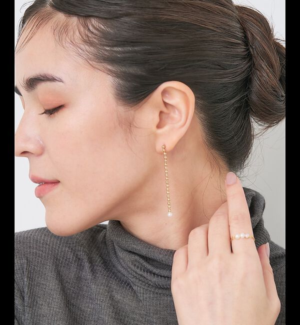 collex「【dignif】【金属アレルギー対応】パールスイングピアス」|ピアス|