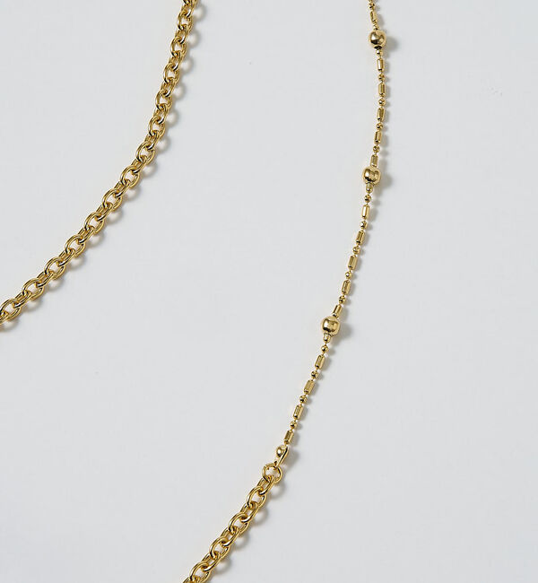 collex「【dignif】【金属アレルギー対応】ミックスチェーン2WAYネックレス」|ネックレス|