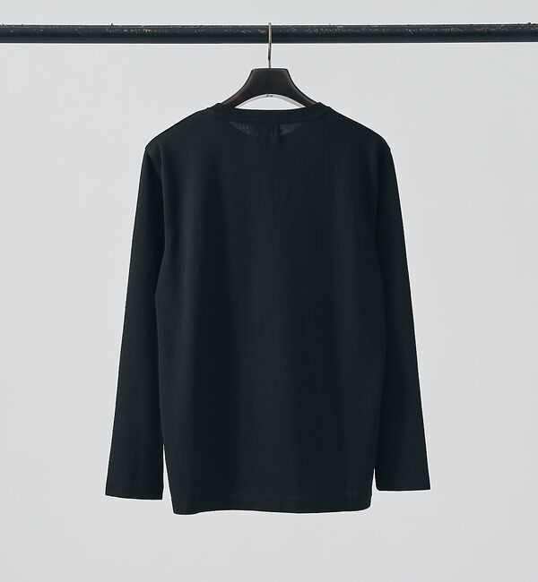 ABAHOUSE「【チェック柄】ジャガード クルーネック 長袖 Tシャツ」|Tシャツ・カットソー|