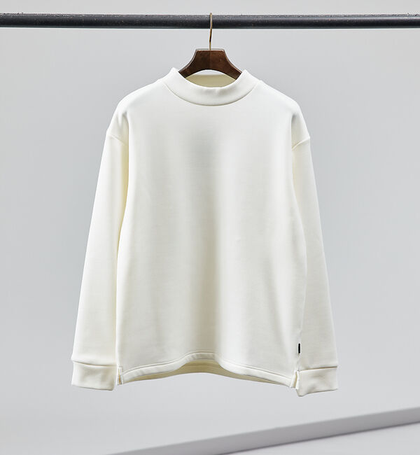 ABAHOUSE「【ふわふわ・もちもち】裏シャギー モックネック 長袖Tシャツ」|Tシャツ・カットソー|