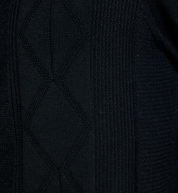 ABAHOUSE「Pure Merino ハイゲージ タートルネックニット / ケーブルニット」|ニット・セーター|