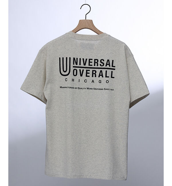 ABAHOUSE「【UNIVERSAL OVERALL/ユニバーサルオーバーオール】LOGO BA」|Tシャツ・カットソー|ホワイト系その他1