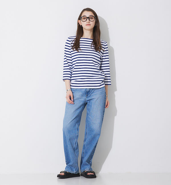 Rouge vif「【CHANTE CLAIR/シャントクレール】ボーダーロンT」|Tシャツ・カットソー|