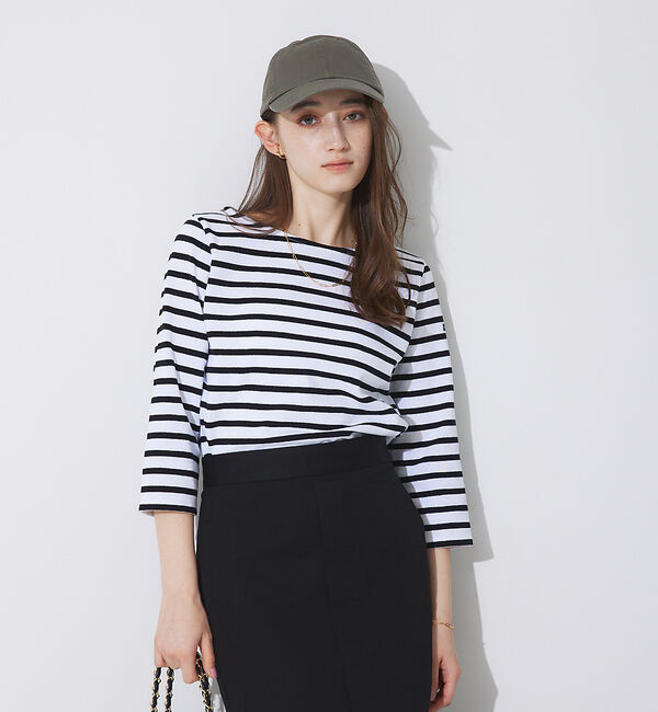 Rouge vif「【CHANTE CLAIR/シャントクレール】ボーダーロンT」|Tシャツ・カットソー|