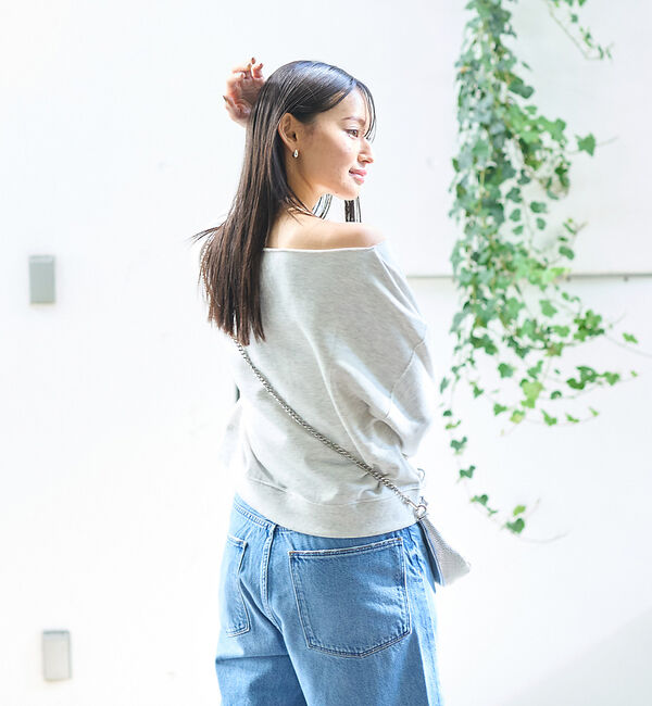 Rouge vif「【一部店舗限定】オフショルルーズスウェット」|スウェット・ジャージ|