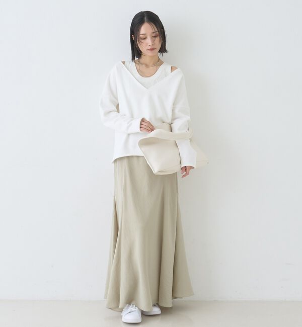 Rouge vif「【新色登場】切替マキシスカート」|スカート|