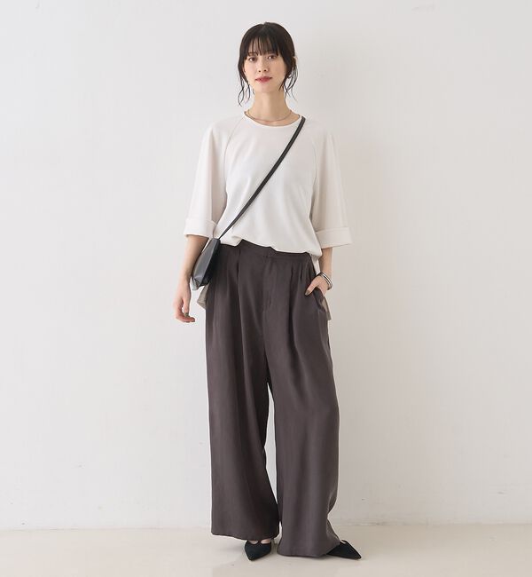 Rouge vif「【セットアップ対応】【新色登場】キュプラフィブリル ワイドパンツ」|その他|