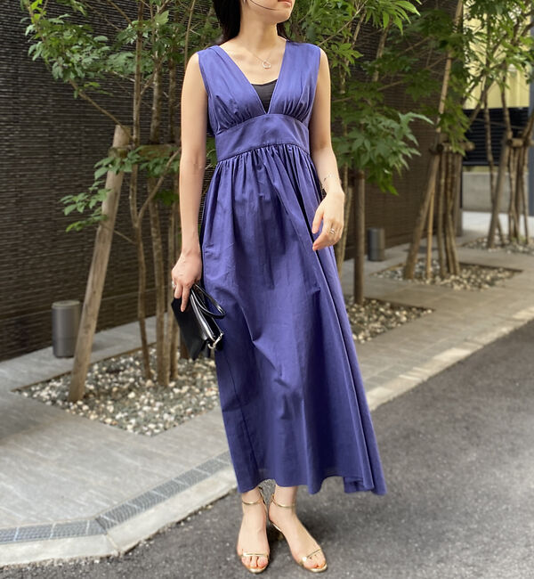 Rouge vif「麻混3WAYウエストリボンワンピース」|ワンピース|