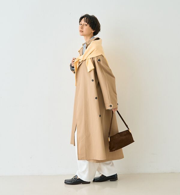 Rouge vif「【2サイズ展開】撥水NEWロングトレンチコート」|トレンチコート|