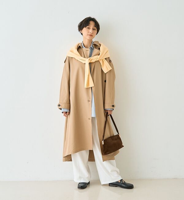 Rouge vif「【2サイズ展開】撥水NEWロングトレンチコート」|トレンチコート|