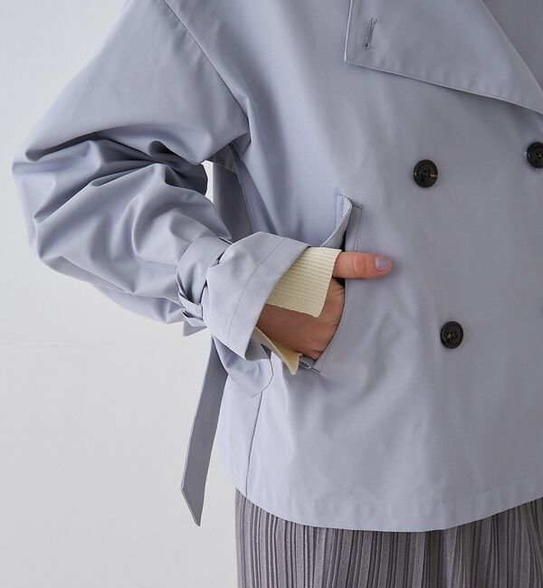 Rouge vif「【撥水・防花粉加工】【一部店舗限定】キャンディスリーブショートトレンチコート」|トレンチコート|