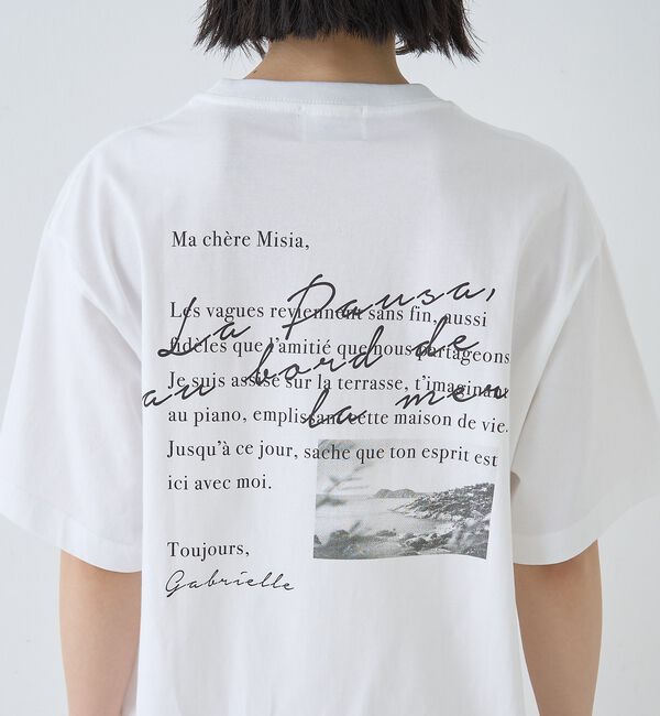 Rouge vif「バックフォト グラフィックロゴTシャツ」|Tシャツ・カットソー|