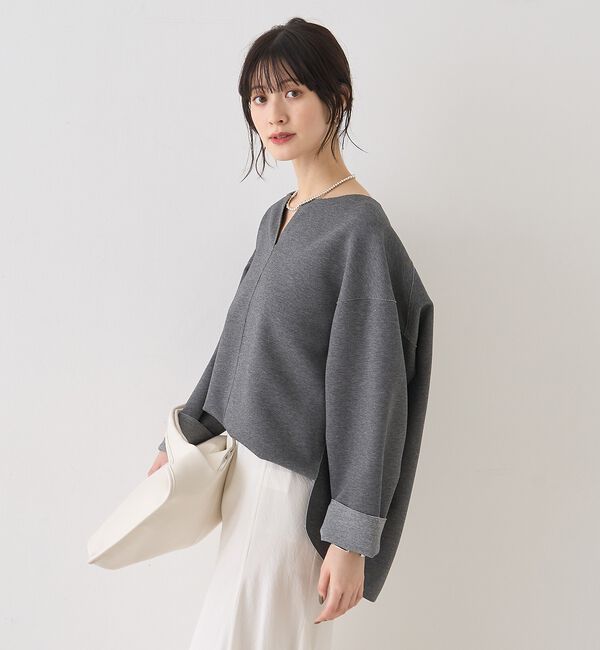 Rouge vif「ダブルフェイスプルオーバーブラウス」|シャツ・ブラウス|