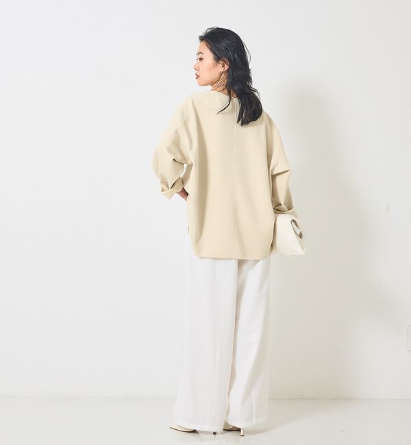 Rouge vif「ダブルフェイスプルオーバーブラウス」|シャツ・ブラウス|