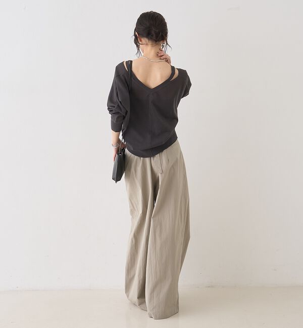 Rouge vif「2WAYサスペンダータックワイドパンツ」|その他|