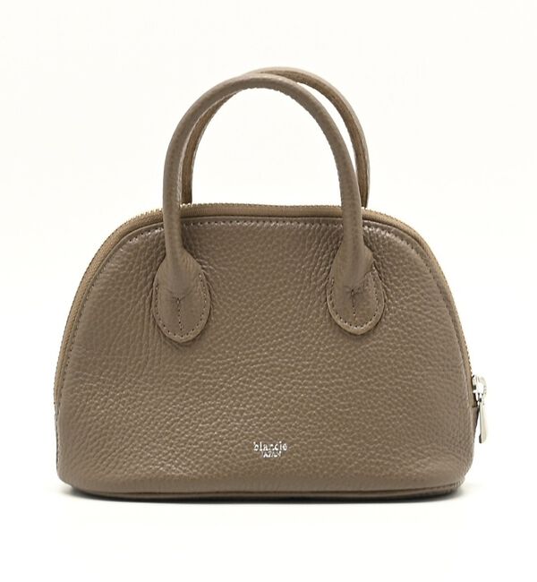 Rouge vif「【blancle/ブランクレ】レザーボストンバッグ/S.LEATHER MICR」|ボストンバッグ|グレージュ