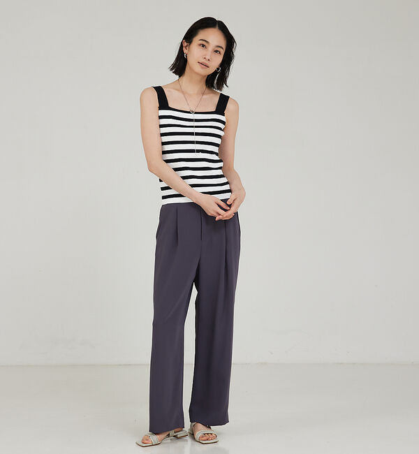 qualite「【セットアップ対応】マットサテンストレートパンツ」|その他|