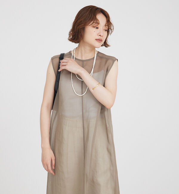 qualite「ストーンロングネックレス」|ネックレス|