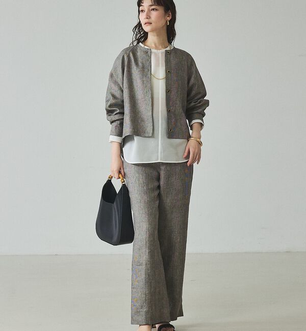 qualite「【セットアップ対応】ラメリネンドロストパンツ」|その他|