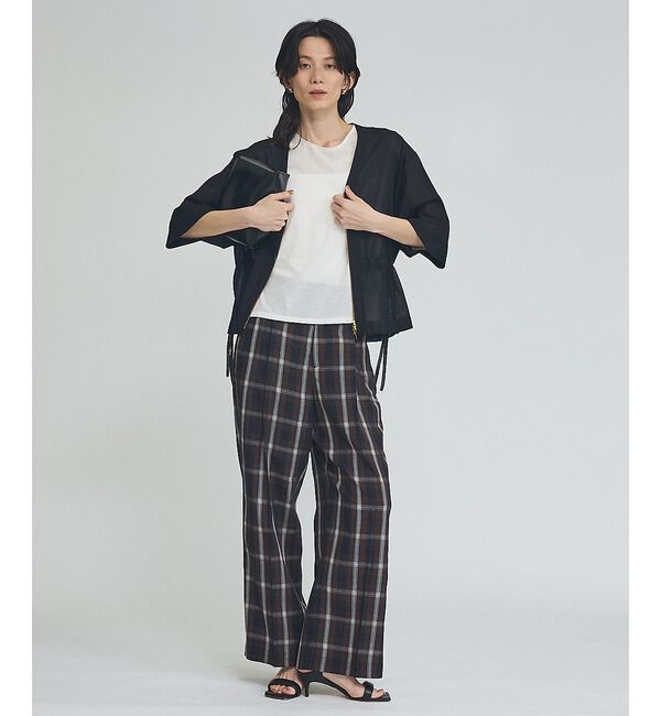 qualite「【セットアップ可能】テンセルドビーチェックパンツ」|その他|