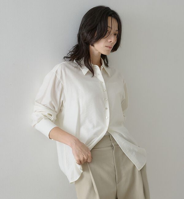 qualite「ウールミックスシャツ」|シャツ・ブラウス|