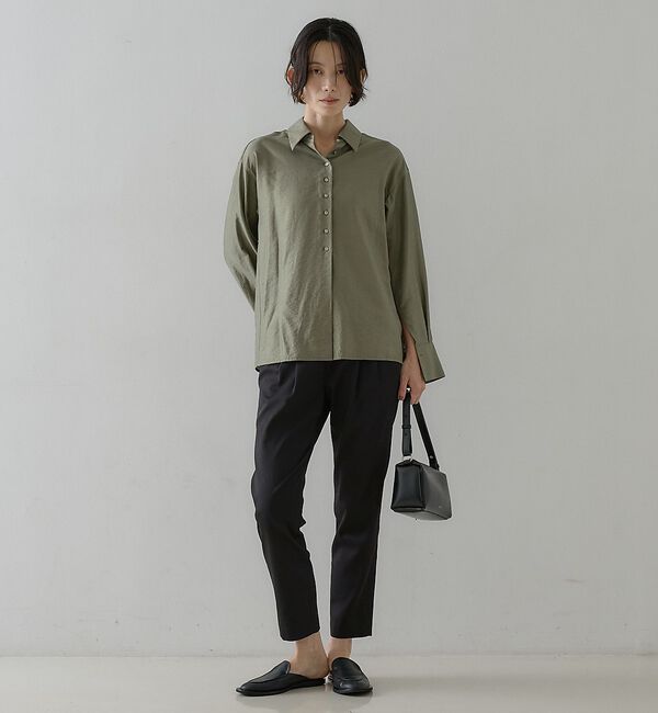 qualite「ウールミックスシャツ」|シャツ・ブラウス|