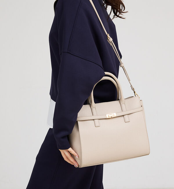 LOWELL things「●SOEUR/ベルテッド2WAYトートバッグ」|トートバッグ|グレージュ