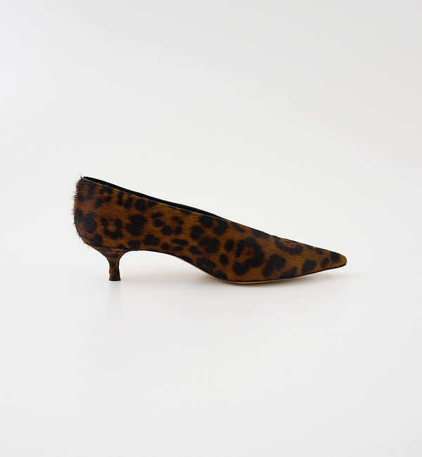 The Store by C' 「【Le Monde Beryl】BABOUCHE KITTEN HEEL／レオパ」|パンプス|